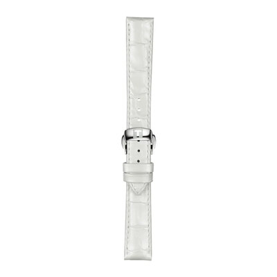 Leather strap Tissot T852.036.795 16mm, White, Quick Release