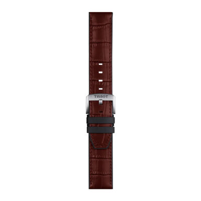 Leather strap Tissot T852.046.767 22mm, Brown, Quick Release
