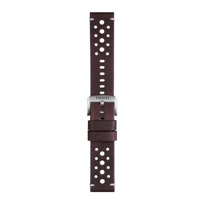 Leather strap Tissot T852.046.777 22mm, Brown, Quick Release