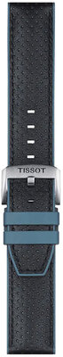 Leather strap Tissot T852.046.785 22mm, black, Quick Release