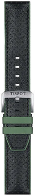 Leather strap Tissot T852.046.787 22mm, black, Quick Release