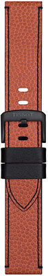 Leather strap Tissot T852.047.500 NBA Wilson 22mm, orange, Quick Release