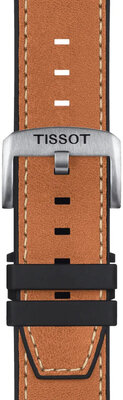 Leather strap Tissot T852.047.777 23mm, Brown, Quick Release