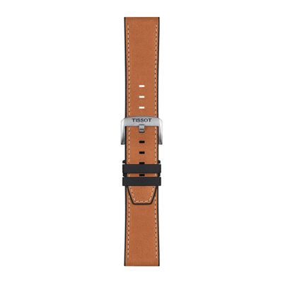 Leather strap Tissot T852.047.777 23mm, Brown, Quick Release