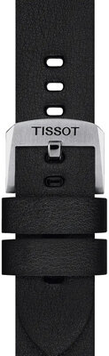 Black leather strap Tissot T852.048.219