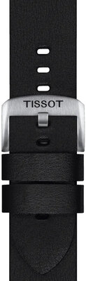 Leather strap Tissot T852.048.225 22mm, black, Quick Release