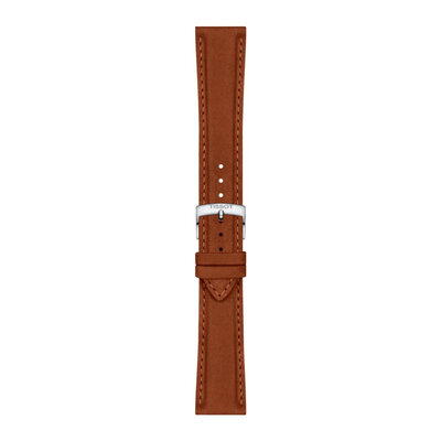 Leather strap Tissot T852.048.229 21mm, Brown, Quick Release
