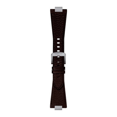 Leather strap Tissot T852.049.164 (for the model Tissot PRX 40mm), Brown, Quick Release
