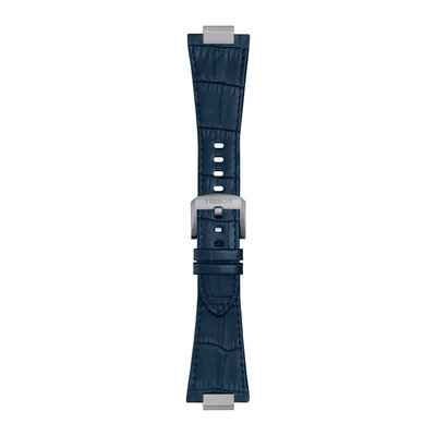 Leather strap Tissot T852.049.411 (for the model Tissot PRX 42mm), Blue, Quick Release