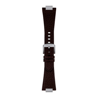 Leather strap Tissot T852.049.413 (for the model Tissot PRX 42mm), Brown, Quick Release