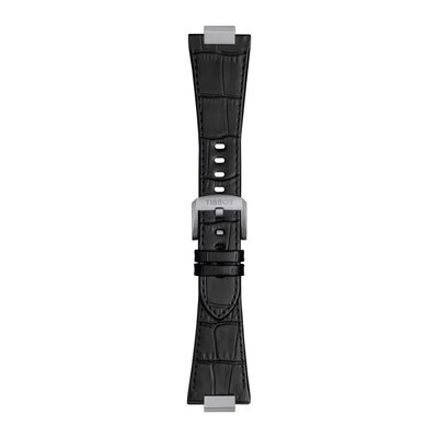 Leather strap Tissot T852.049.415 (for the model Tissot PRX 42mm), black, Quick Release