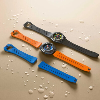 Rubber strap Tissot Sideral T852.048.857 20mm, black, Quick Release