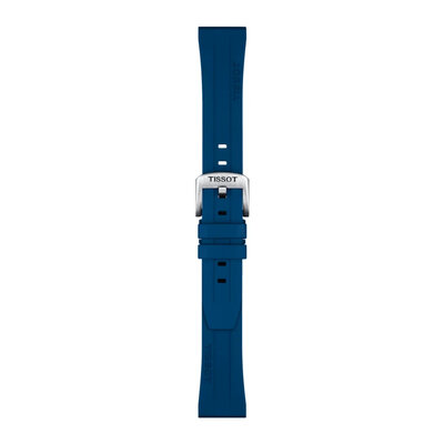 Rubber strap Tissot T852.044.837 20mm, Blue, Quick Release