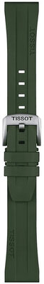 Rubber strap Tissot T852.049.054 20mm, Green, Quick Release
