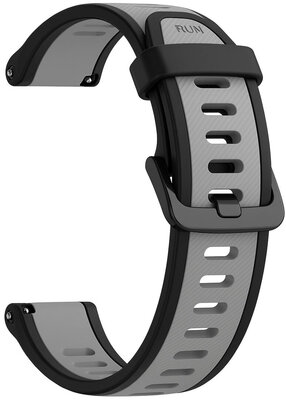 Silicone strap Ricardo 18mm (Garmin Venu 2S, Vívoactive 4S, Forerunner 265S, Venu 3S aj.), black, Quick Release
