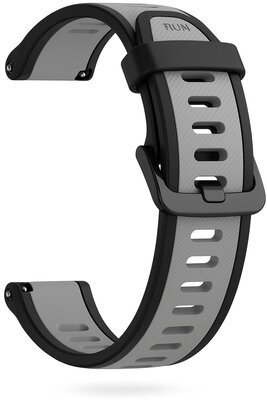 Silicone strap Ricardo 20mm (Garmin Venu, Venu Sq, Venu Sq 2, Venu 2 plus aj.), black, Quick Release