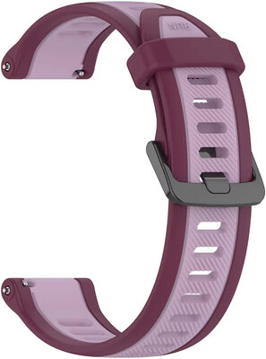 Silicone strap Ricardo 20mm (Garmin Venu, Venu Sq, Venu Sq 2, Venu 2 plus, etc.), purple, Quick Release