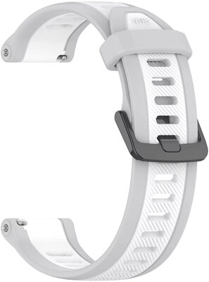 Silicone strap Ricardo 20mm (Garmin Venu, Venu Sq, Venu Sq 2, Venu 2 plus, etc.), grey, Quick Release