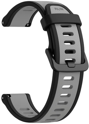 Silicone strap Ricardo 20mm (for Garmin Venu, Venu Sq, Venu Sq 2, Venu 2 plus etc.), black V5, Quick Release