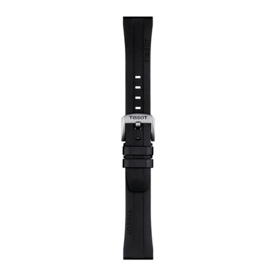 Silicone strap Tissot T852.044.545 20mm, black, Quick Release