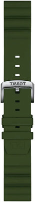 Silicone strap Tissot T852.047.177 22mm, Green, Quick Release