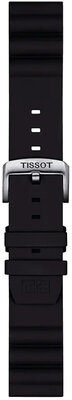 Silicone strap Tissot T852.047.179 22mm, black, Quick Release