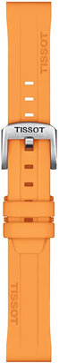 Silicone strap Tissot T852.047.452 18mm, orange, Quick Release