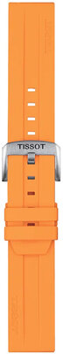 Silicone strap Tissot T852.047.918 22mm, orange, Quick Release