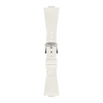 Silicone strap Tissot T852.048.463 (for the model Tissot PRX 40mm), White