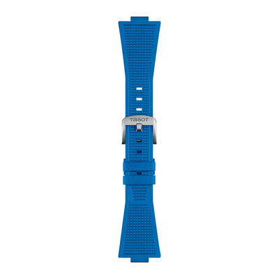 Silicone strap Tissot T852.049.577 (for the model Tissot PRX 40mm), Blue, Quick Release