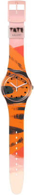 Swatch Barns-Grahams Orange and Red on Pink SUOZ362