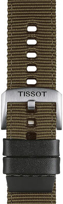 Textile strap Tissot T852.046.756 22mm, Green, Quick Release