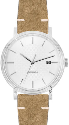 Leather strap Hirsch Serro L 05564070-2, brown, suede, Limited Edition, length L, Quick Release