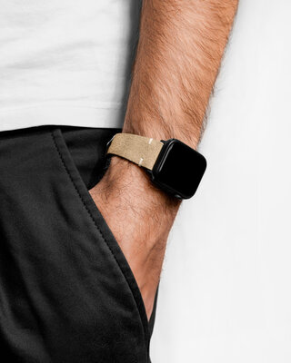 Leather strap Hirsch Serro L 05564070-2, brown, suede, Limited Edition, length L, Quick Release