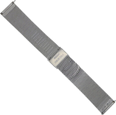 Steel bracelet Orient UM00P112J0 21mm (for the modely RA-AC00 Bambino Version 6), Milanese, Silver