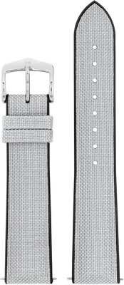 Textile strap Hirsch Arne L 0925090030-2, gray, textile/natural rubber, length L, Quick Release
