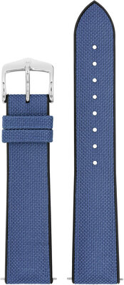 Textile strap Hirsch Arne L 0925090080-2, blue, textile/natural rubber, length L, Quick Release