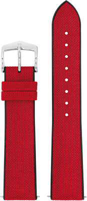 Textile strap Hirsch Arne M 0925090120-2, red, textile/natural rubber, length M, Quick Release