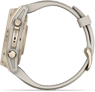 Garmin Fenix 8 AMOLED 43 mm, Sapphire Soft Gold Stainless Steel Fog Gray