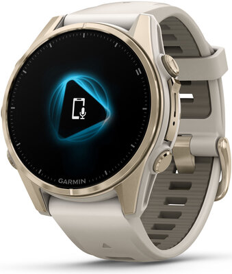 Garmin Fenix 8 AMOLED 43 mm, Sapphire Soft Gold Stainless Steel Fog Gray