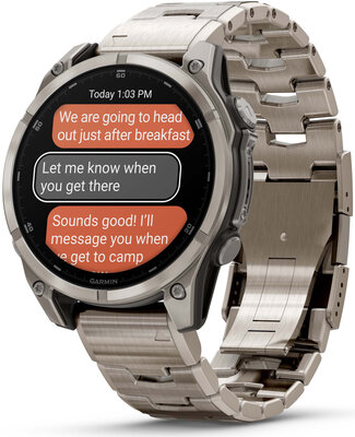 Garmin Fenix 8 AMOLED 47 mm, Exclusive Titanium Graphite Titanium Band (Premium) (+ extra strap)