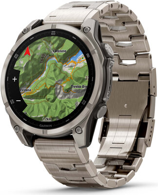 Garmin Fenix 8 AMOLED 47 mm, Exclusive Titanium Graphite Titanium Band (Premium) (+ extra strap)