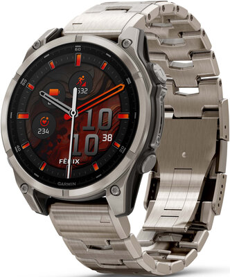 Garmin Fenix 8 AMOLED 47 mm, Exclusive Titanium Graphite Titanium Band (Premium) (+ extra strap)