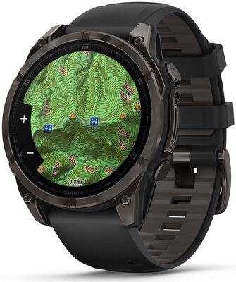 Garmin Fenix 8 AMOLED 47 mm, Sapphire Carbon Gray DLC Titanium Black