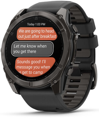 Garmin Fenix 8 AMOLED 51mm, Sapphire Carbon Gray DLC Titanium Black