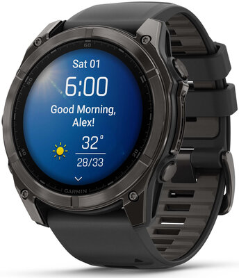 Garmin Fenix 8 AMOLED 51mm, Sapphire Carbon Gray DLC Titanium Black