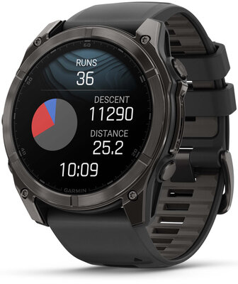 Garmin Fenix 8 AMOLED 51mm, Sapphire Carbon Gray DLC Titanium Black