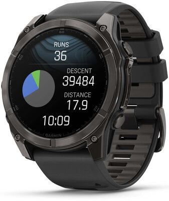 Garmin Fenix 8 AMOLED 51mm, Sapphire Carbon Gray DLC Titanium Black