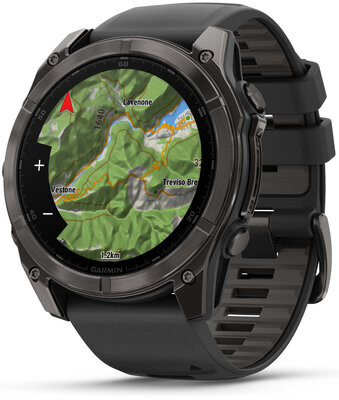 Garmin Fenix 8 AMOLED 51mm, Sapphire Carbon Gray DLC Titanium Black