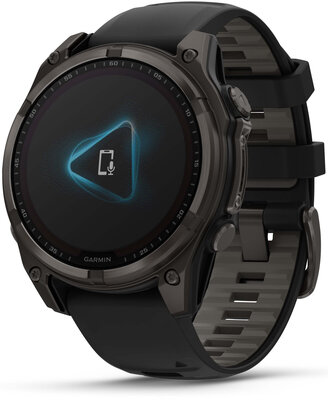 Garmin Fenix 8 SOLAR 47 mm, Sapphire Carbon Gray DLC Titanium Black